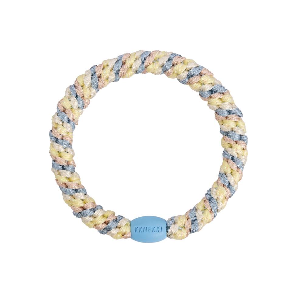 KKNEKKI Plaukų aksesuarai "Kknekki Mix Seablue Yellow Glitter" plaukų gumelė KKNEKKI "Kknekki Mix Seablue Yellow Glitter" plaukų gumelė. Plaukų aksesuarai