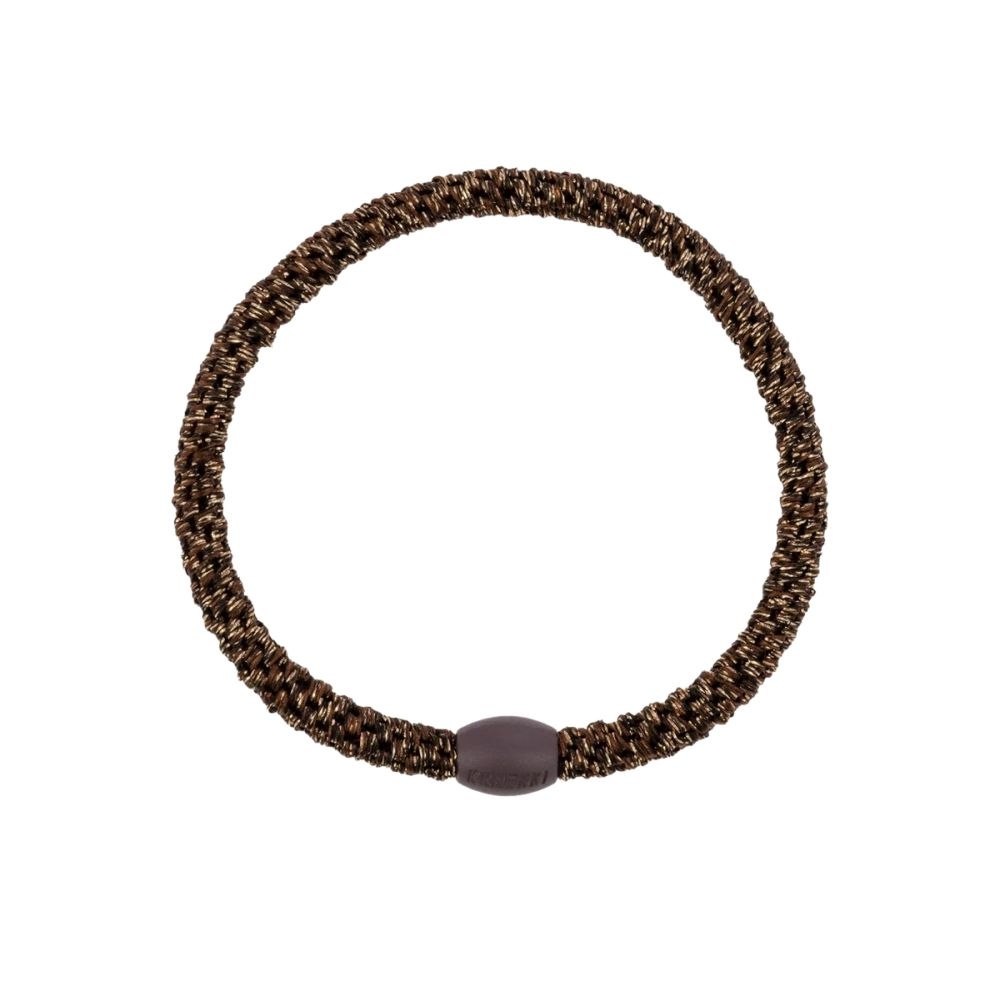 KKNEKKI "Kknekki Slim Coffee Glitter" plaukų gumelė. Plaukų aksesuarai