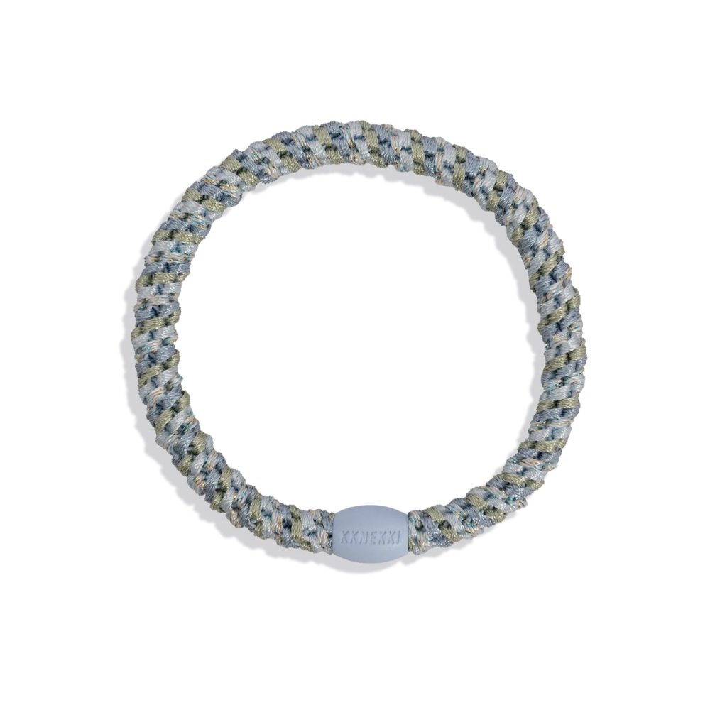 KKNEKKI "Kknekki Slim Mix Baby Blue Glitter" plaukų gumelė. Plaukų aksesuarai