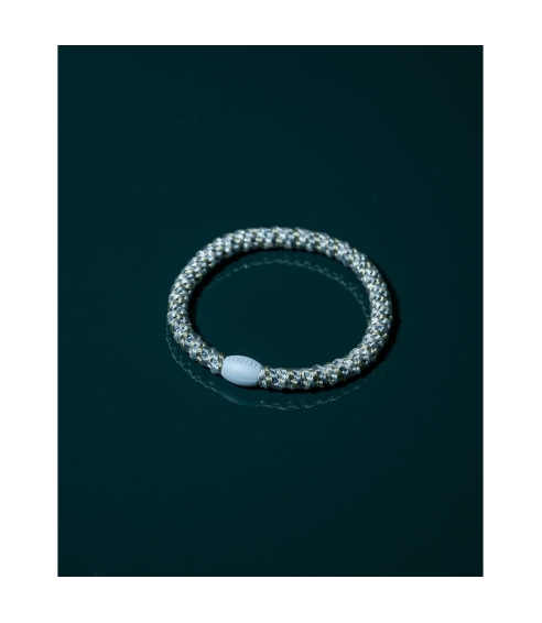 "Kknekki Slim Mix Baby Blue Glitter" plaukų gumelė. Plaukai