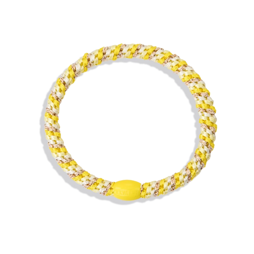 KKNEKKI Plaukų aksesuarai "Kknekki Slim Mix Light Yellow Gold" plaukų gumelė KKNEKKI "Kknekki Slim Mix Light Yellow Gold" plaukų gumelė. Plaukų aksesuarai