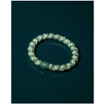 "Kknekki Stripe Mint Pistacio Glitter" plaukų gumelė. Plaukai