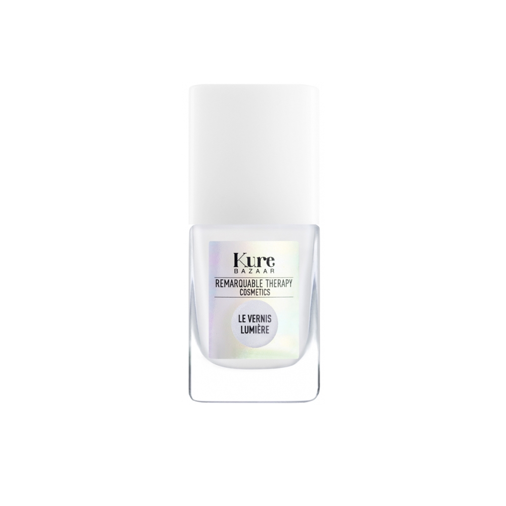 Kure Bazaar  “Le Vernis Lumière Illuminateur Blanc” nagus puoselėjanti priemonė su spalva. Nagų priežiūros priemonės