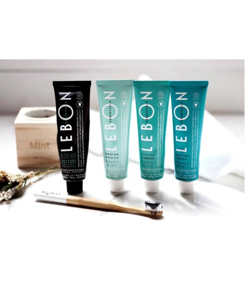 Lebon Essentiels Classic Mint + Charcoal. Oral care