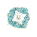 "Liberty Capel Soft Teal" plaukų gumelė. Plaukai "Liberty Capel Soft Teal" plaukų gumelė. Plaukai