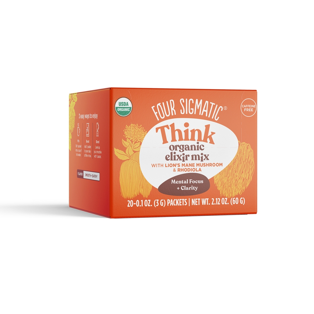Four Sigmatic Lion's Mane Elixir. Mushroom drinks