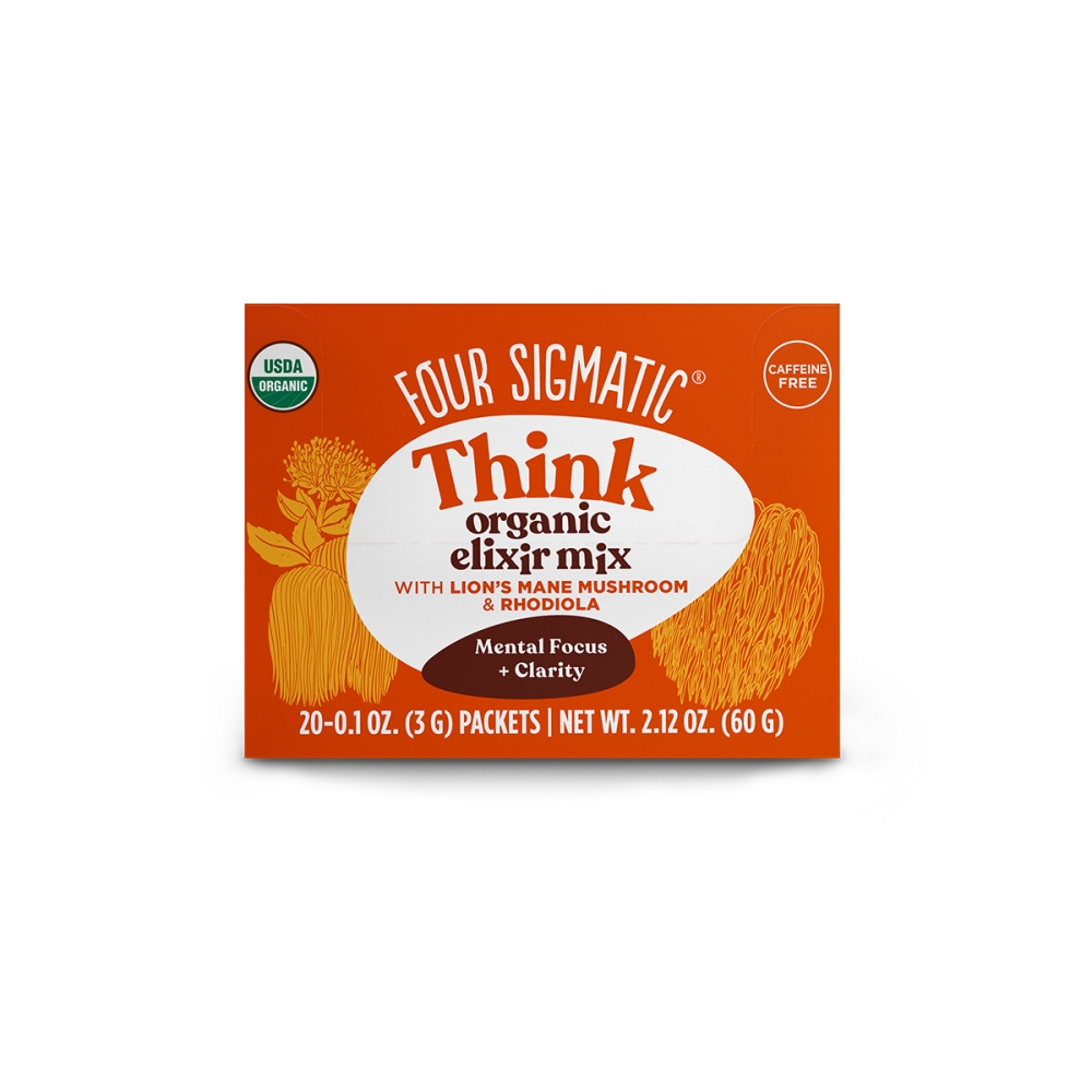 Four Sigmatic Lion's Mane Elixir. Mushroom drinks