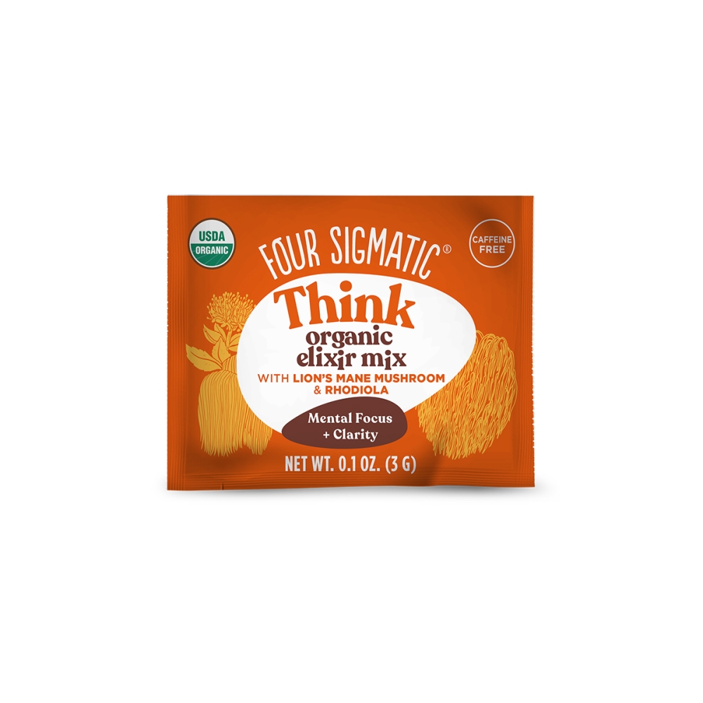 Four Sigmatic Lion's Mane Elixir. Mushroom drinks