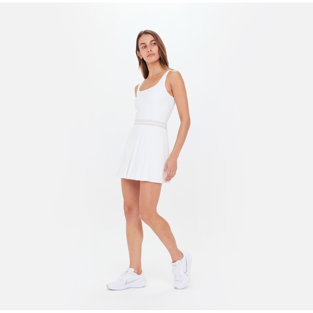 PEACHED LUCETTE DRESS WHITE. Dresses