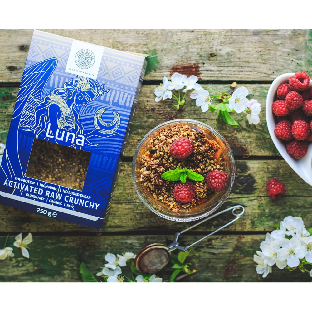 Ancestral superfoods Luna – Gluten-free Breakfast Cereal with Activated Seeds. Granolas