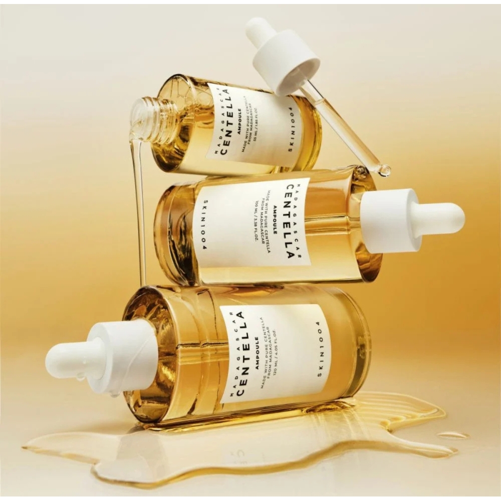 SKIN1004 "Madagascar Centella Ampoule" veido ampulė. Korėjietiški serumai ir ampulės