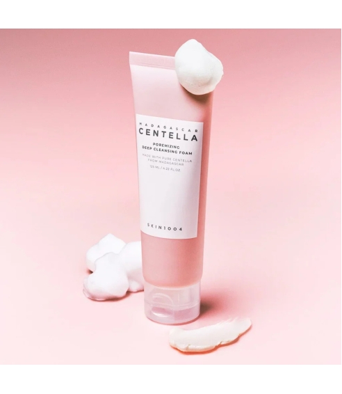 "Madagascar Centella Poremizing Deep Cleansing Foam" veido prausiklis. Korėjietiški veido prausikliai