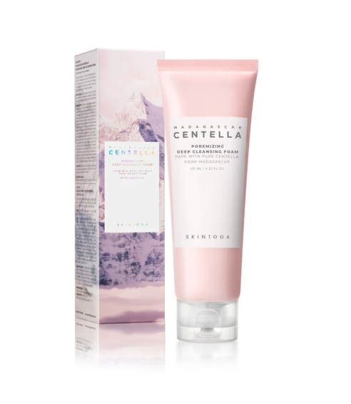 "Madagascar Centella Poremizing Deep Cleansing Foam" veido prausiklis. Korėjietiški veido prausikliai
