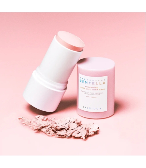 "Madagascar Centella Poremizing Quick Clay Stick Mask" pieštukinė molio kaukė. Korėjietiškos veido kaukės