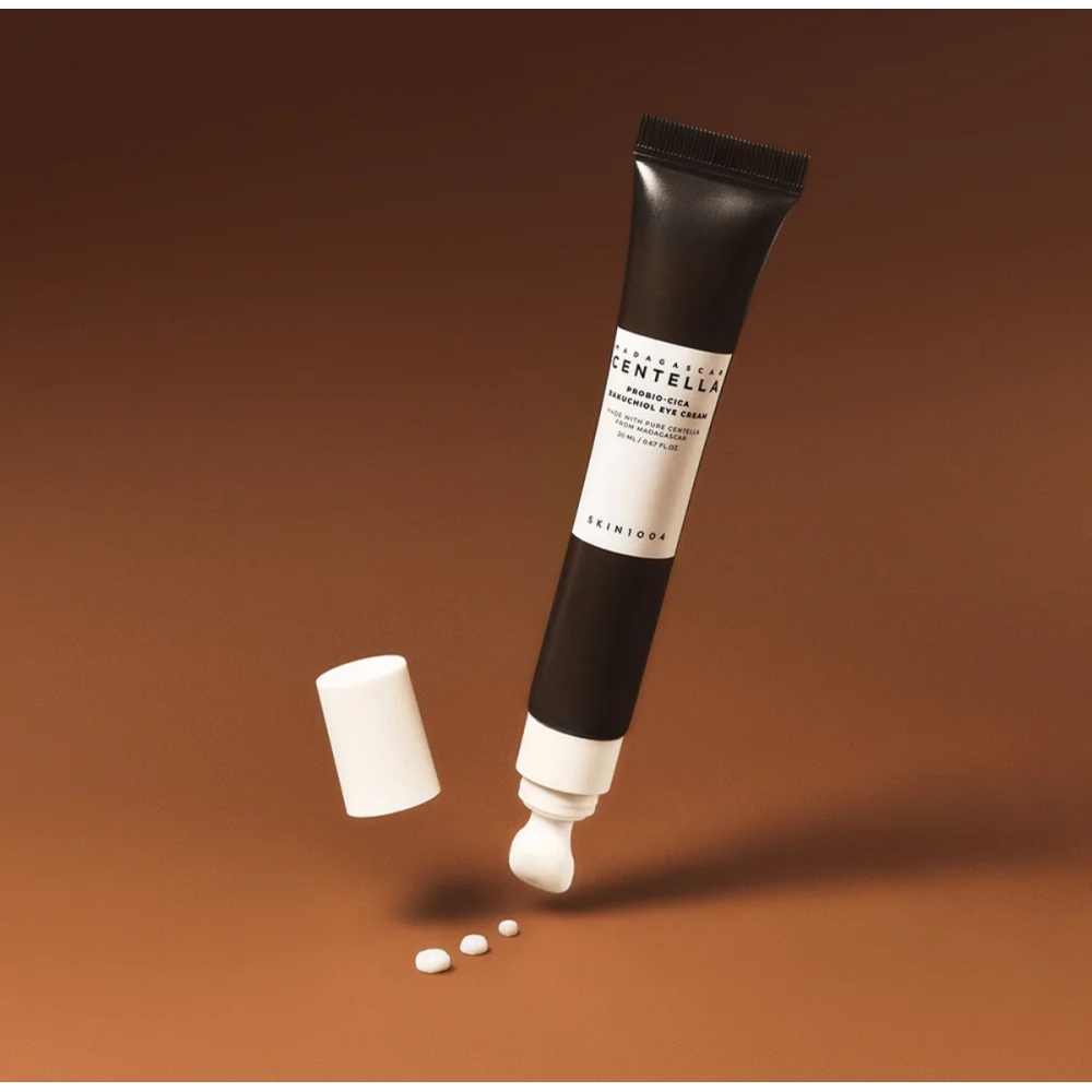 SKIN1004 "Madagascar Centella Probio-Cica Bakuchiol Eye Cream" paakių kremas. Korėjietiška paakių priežiūra