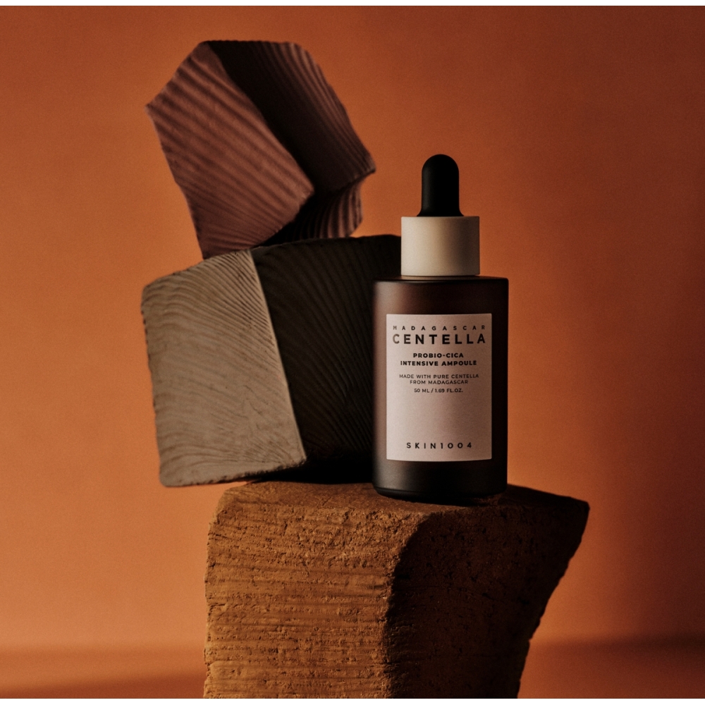 SKIN1004 "Madagascar Centella Probio-Cica Intensive Ampoule" veido ampulė. Korėjietiški serumai ir ampulės