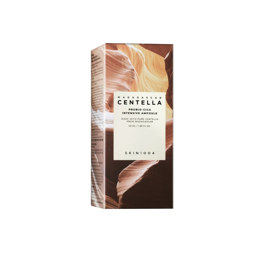 SKIN1004 "Madagascar Centella Probio-Cica Intensive Ampoule" veido ampulė. Korėjietiški serumai ir ampulės