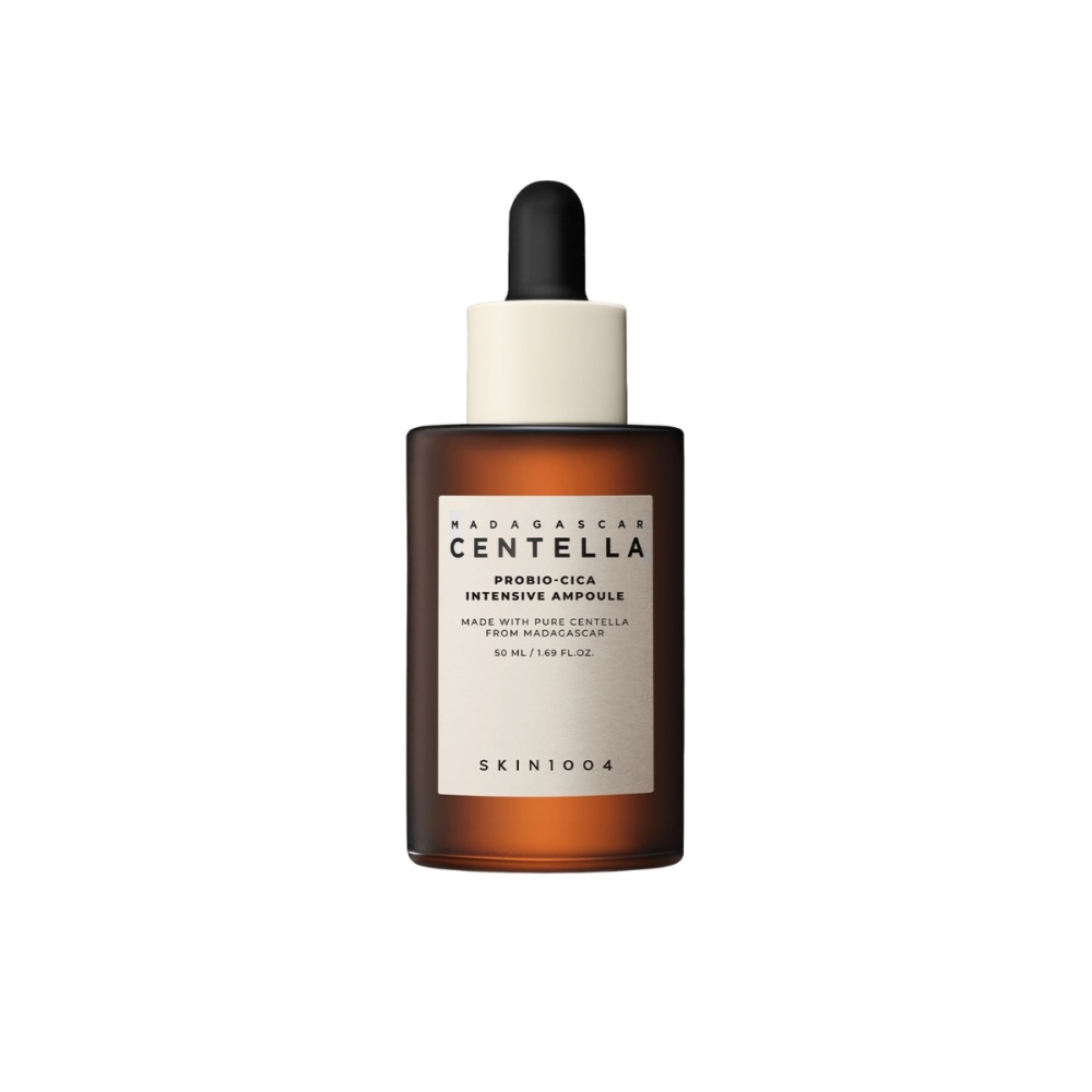 SKIN1004 "Madagascar Centella Probio-Cica Intensive Ampoule" veido ampulė. Korėjietiški serumai ir ampulės