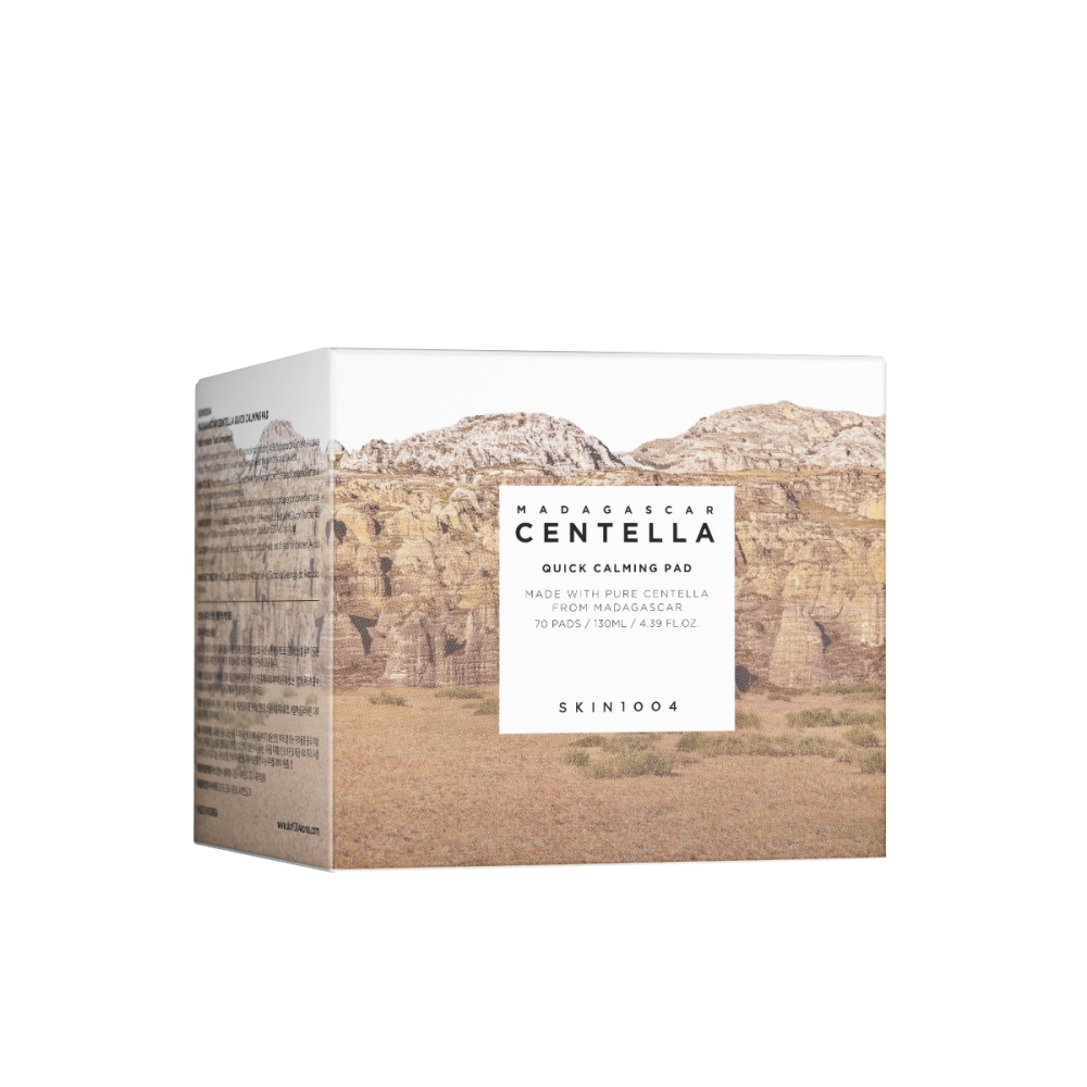 SKIN1004 "Madagascar Centella Quick Calming Pad" veido padeliai. Korėjietiški tonikai ir dulksnos