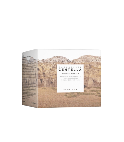 "Madagascar Centella Quick Calming Pad" veido padeliai. Korėjietiški tonikai ir dulksnos