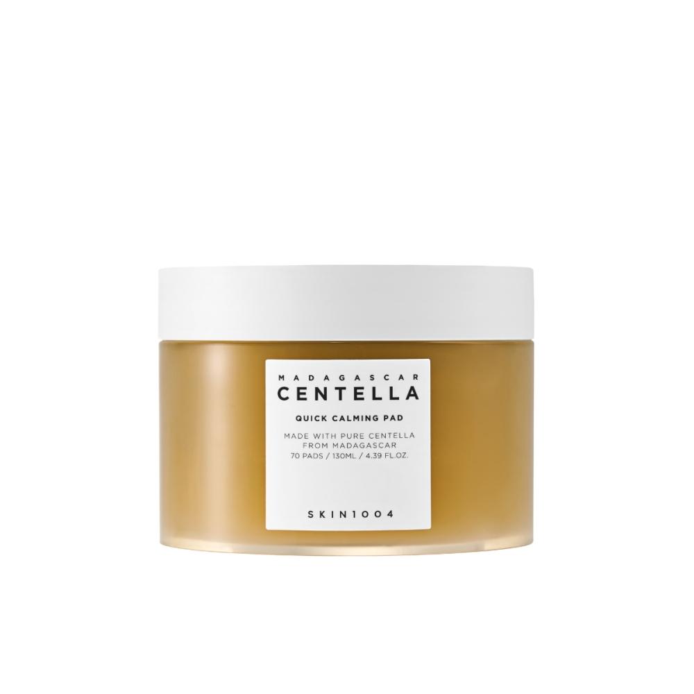 SKIN1004 "Madagascar Centella Quick Calming Pad" veido padeliai. Korėjietiški tonikai ir dulksnos