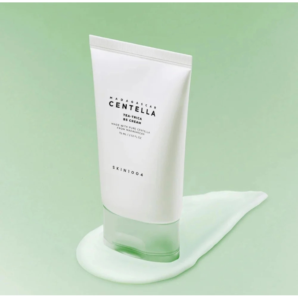 SKIN1004 "Madagascar Centella Tea-Trica B5 Cream" veido kremas. Korėjietiški veido kremai