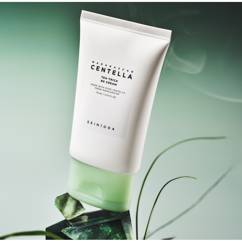 SKIN1004 "Madagascar Centella Tea-Trica B5 Cream" veido kremas. Korėjietiški veido kremai