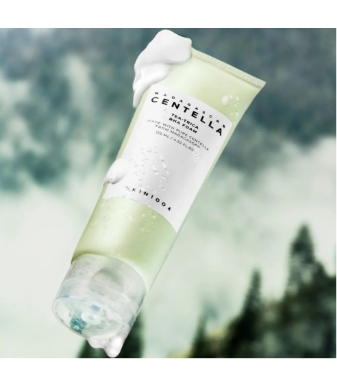 "Madagascar Centella Tea-Trica BHA Foam" veido prausiklis. Korėjietiški veido prausikliai
