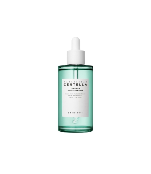 "Madagascar Centella Tea-Trica Relief Ampoule" veido serumas. Korėjietiški serumai ir ampulės