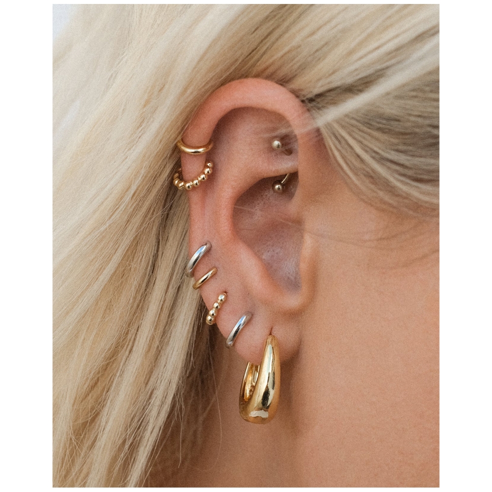 Marbella Hoops Gold. Earrings