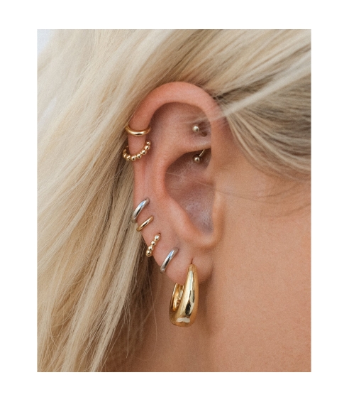 Marbella Hoops Gold. Earrings