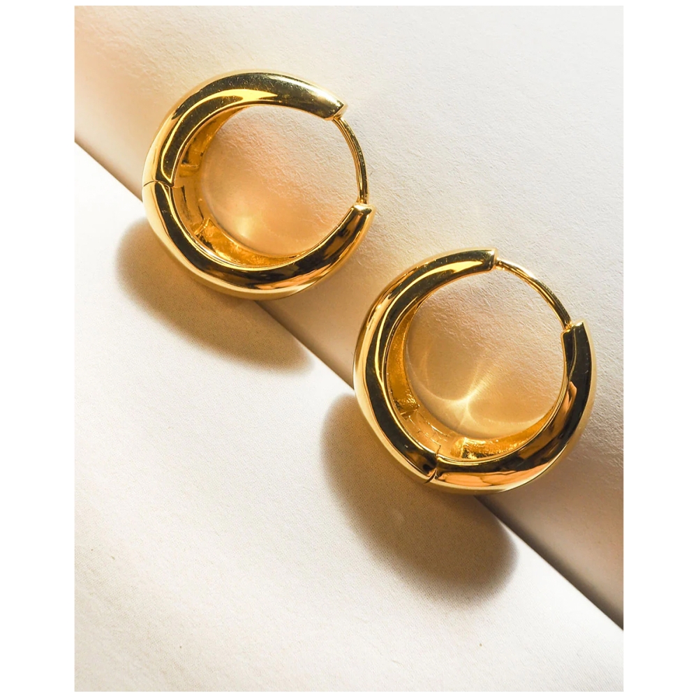 Marbella Hoops Gold. Earrings