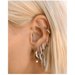 Marbella Hoops Silver. Earrings