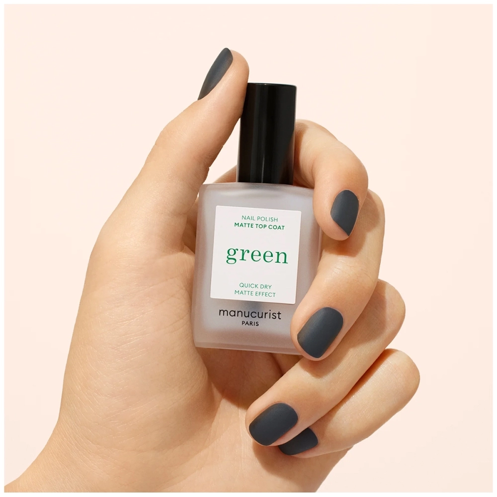 Manucurist Green Matt Top Coat. Top Coats and Base Coats