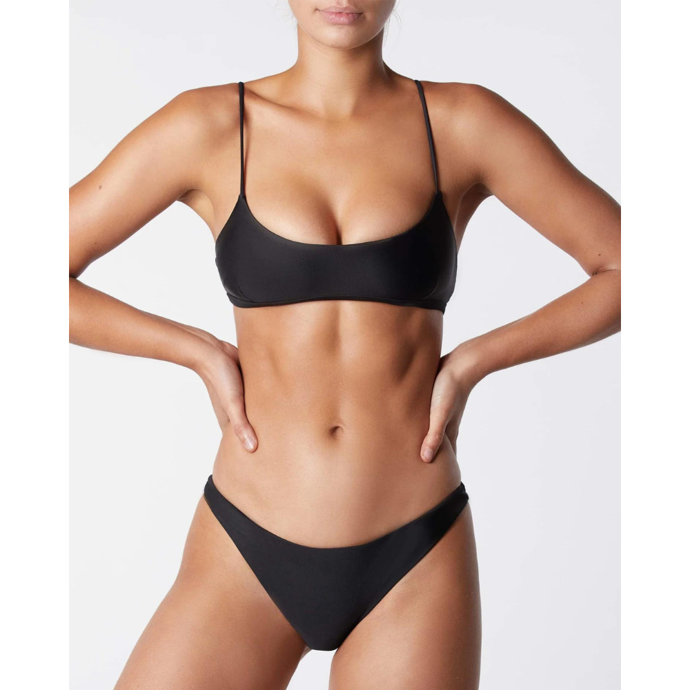 Crop Top - “Black”. Bikini 