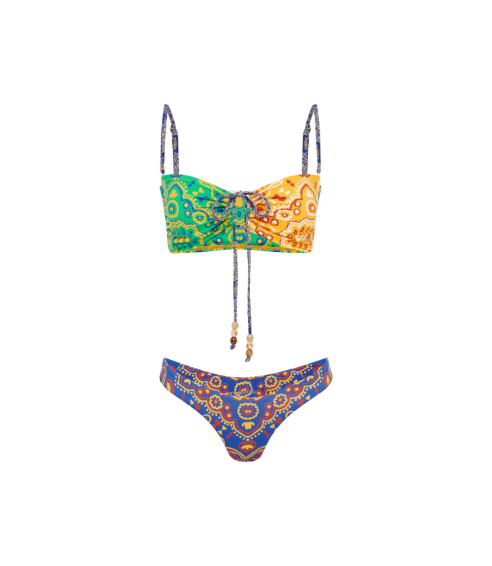 The Tie Bandeau Top “Kiama”. Bikini 