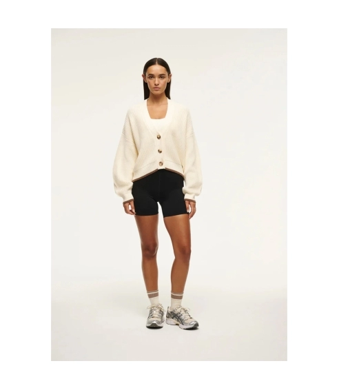 MEMORY KNIT CARDIGAN WHISPER WHITE. Sweaters