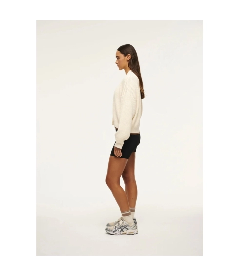 MEMORY KNIT CARDIGAN WHISPER WHITE. Sweaters