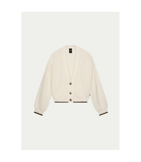 MEMORY KNIT CARDIGAN WHISPER WHITE. Sweaters
