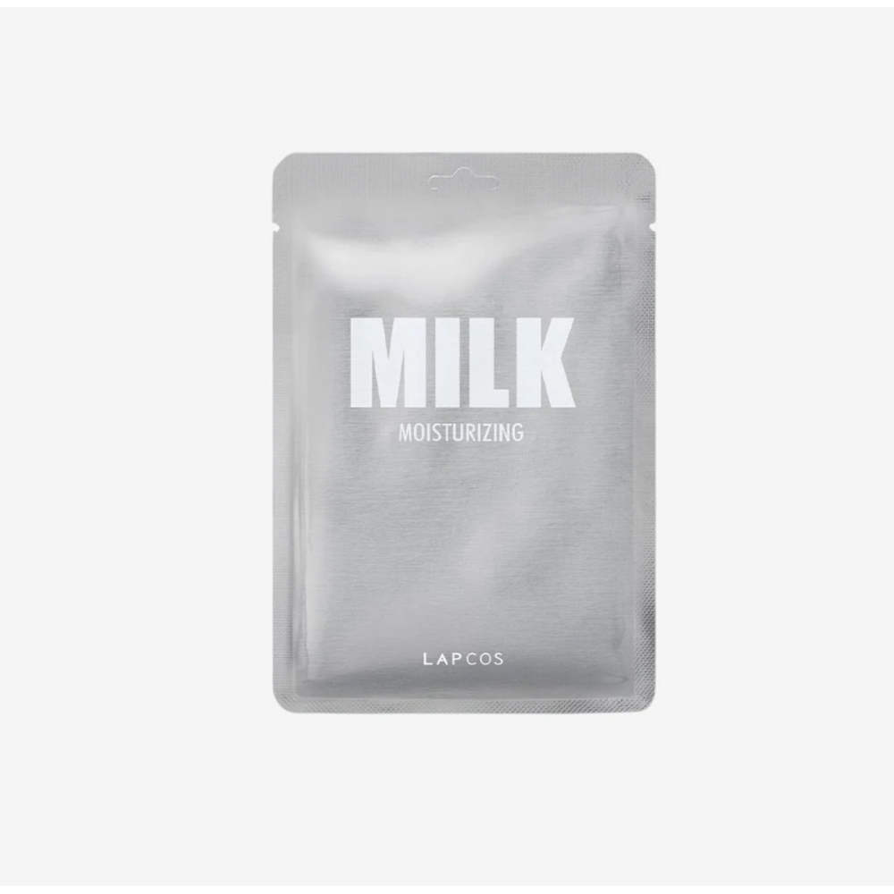 LAPCOS "Milk" drėkinanti mikropluošto kaukė su pienu. Lakštinės ir hidrogelio kaukės