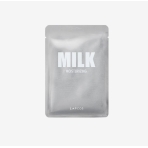 "Milk" drėkinanti mikropluošto kaukė su pienu. Lakštinės ir hidrogelio kaukės