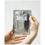 "Milk" drėkinanti mikropluošto kaukė su pienu. Lakštinės ir hidrogelio kaukės