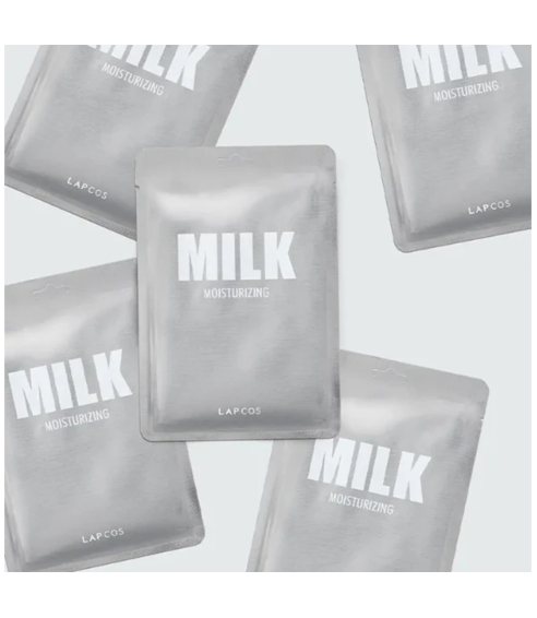 "Milk" drėkinanti mikropluošto kaukė su pienu. Lakštinės ir hidrogelio kaukės
