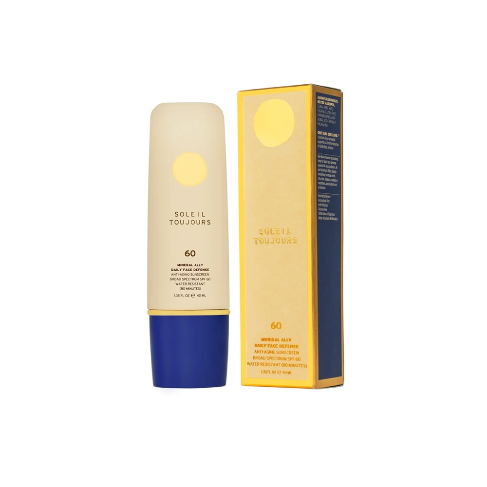 Soleil Toujours Veido kremai nuo saulės "Mineral Ally” mineralinė apsauga nuo saulės veidui SPF 60 Soleil Toujours "Mineral Ally” mineralinė apsauga nuo saulės veidui SPF 60. Veido kremai nuo saulės