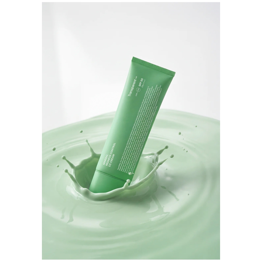 Transparent Lab “Mineral Redness Control CC Cream“ tonuojantis kremas su SPF50. Veido kremai nuo saulės