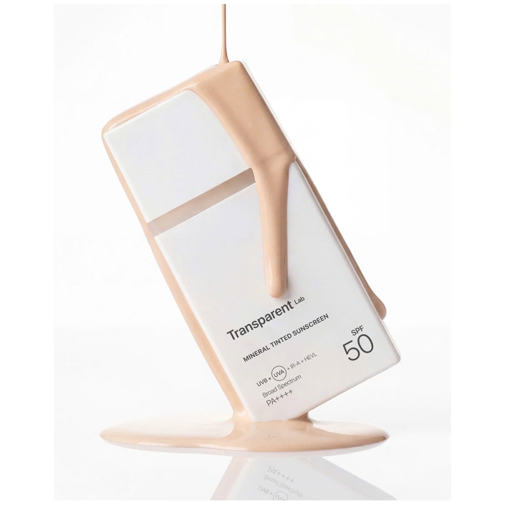 Transparent Lab “Mineral Sunscreen” mineralinė apsauga veidui SPF50 . Veido kremai nuo saulės