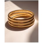 Mini Flex Snake Chain Bracelet Set Of 3 Gold. Bracelets