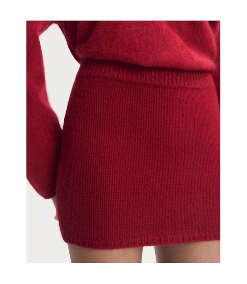 Mini Skirt - Lipstick Red. Skirts