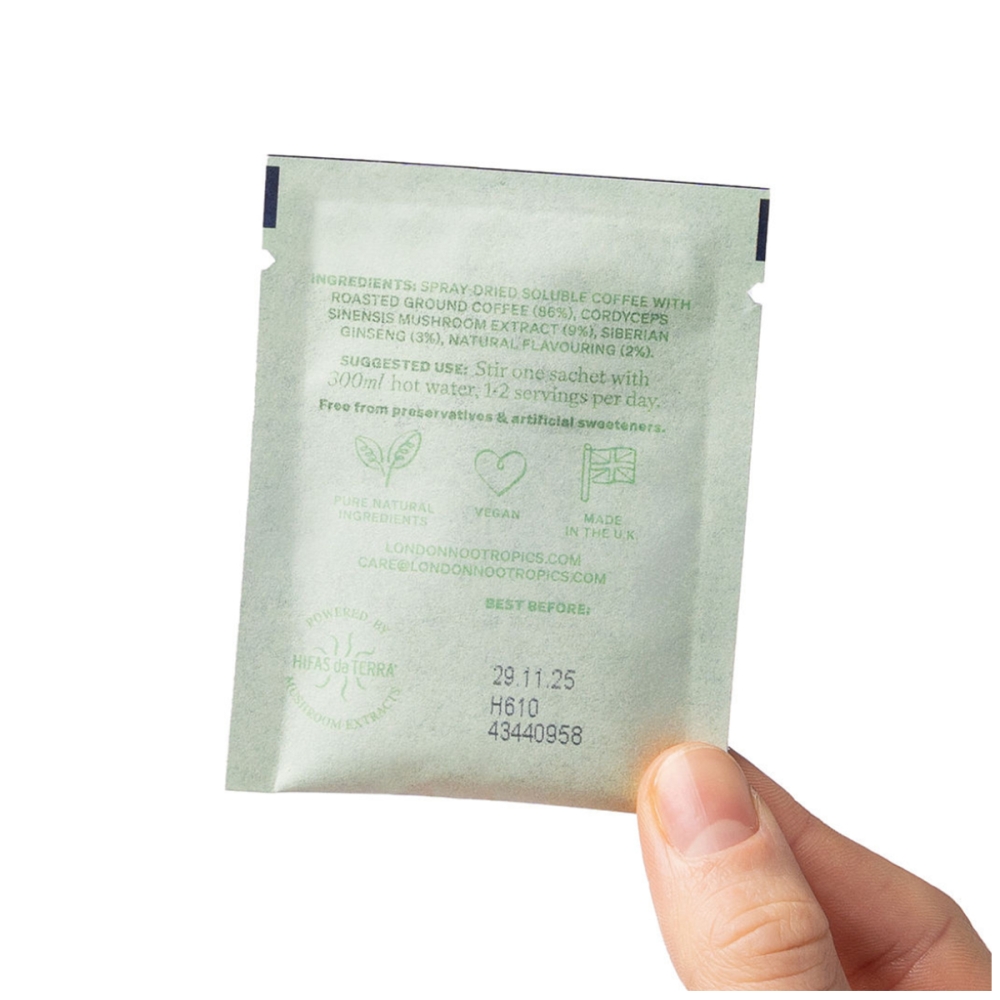 London Nootropics Grybų gėrimai “Mojo” adaptogeninis kavos gėrimas London Nootropics “Mojo” adaptogeninis kavos gėrimas. Grybų gėrimai