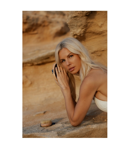 Molecule dry body brush with boar bristles. Body Brushes and Tools